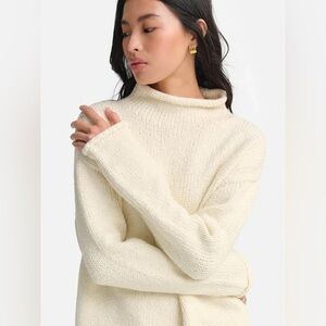Mate the Label Funnel Neck Sweater in Cream